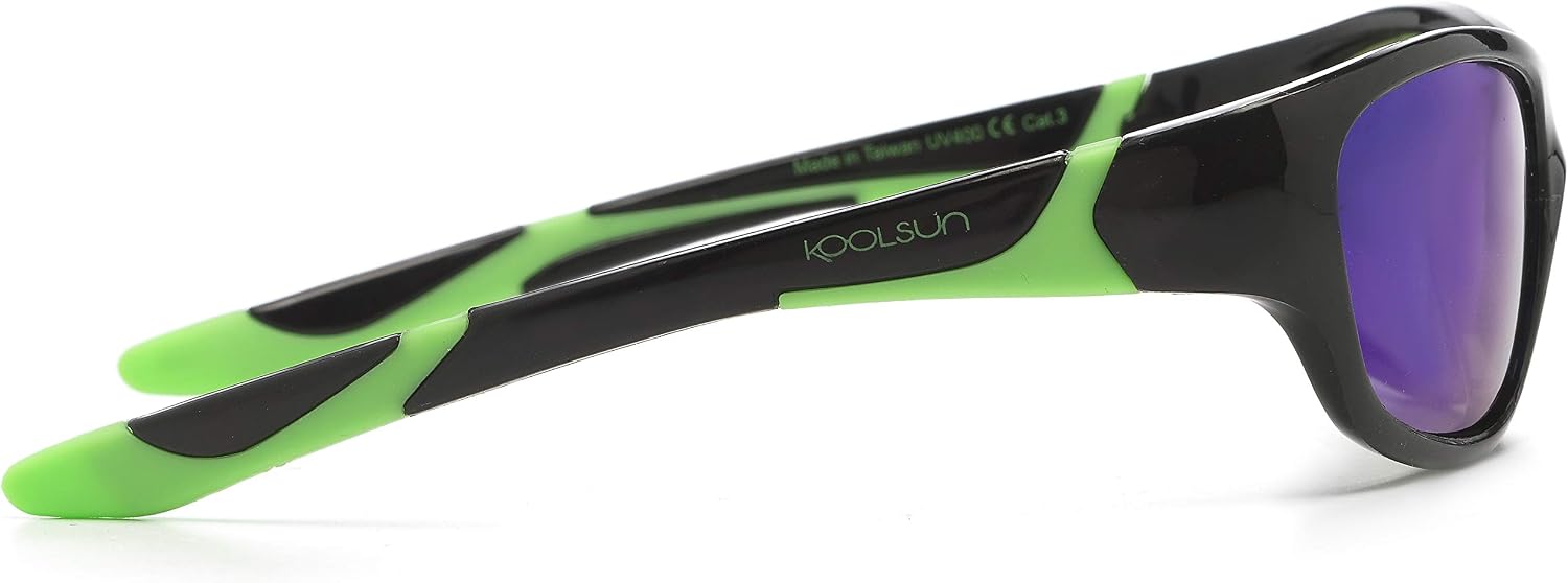 KOOLSUN - Sport - kids sunglasses - Black Lime - 3-8 years - UV400 - Category 3 - Image 3