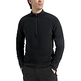 Pioneer Camp Men's Lightweight Polartec Micro Fleece Jacket 1/4 Zip Pullover Casual Warm Coat Outdoor Soft Thermal Sweatshirt