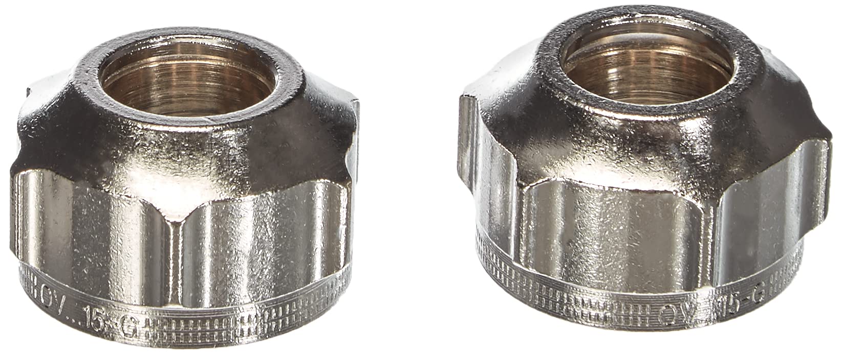 1 set (2 pieces) of Comfort Logafix compression fitting KLV 15 for Euro cone 3/4 inch x 15mm copper pipe, mild steel and carbon steel pipe