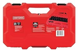 CRAFTSMAN Deep Impact Socket Set, SAE, 1/2-Inch, 23
