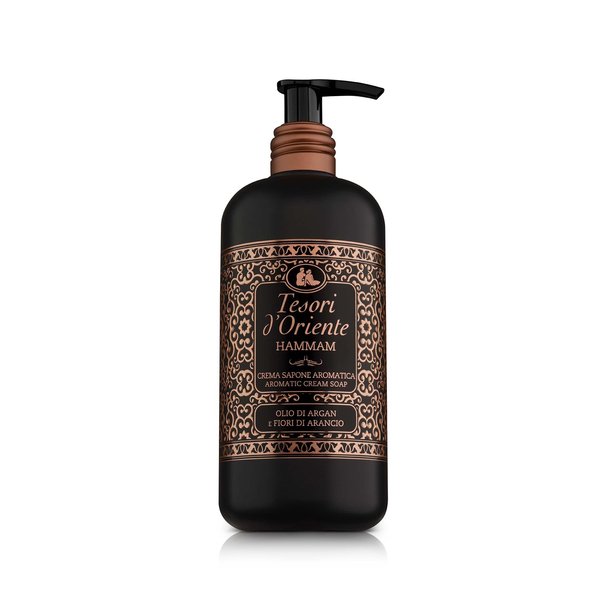 Tesori d'Oriente Aromatic Soap Cream Argan Oil and Orange Flowers - Dispenser 300 ml