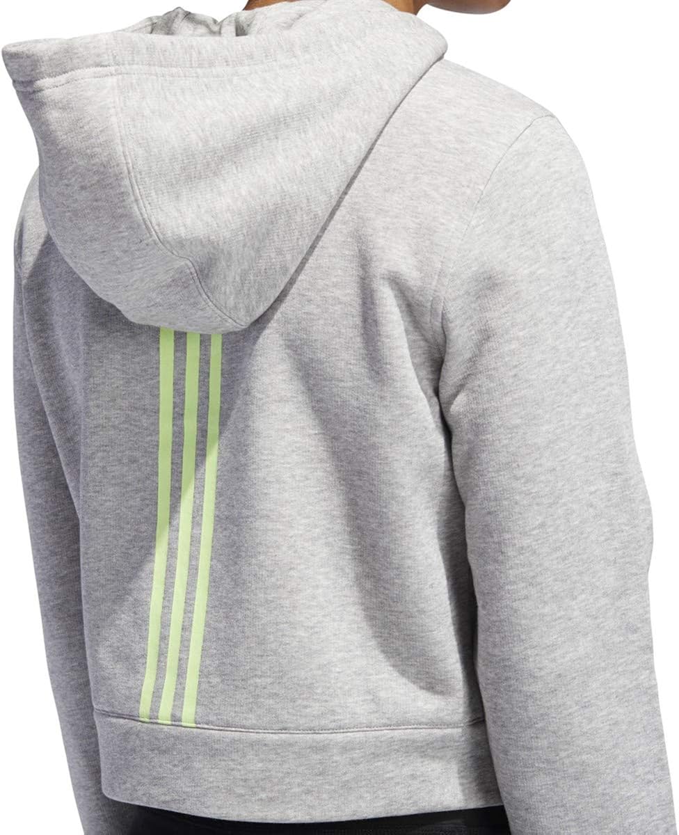 adidas women's cropped french terry hoodie