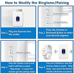 Daytech Wireless Wrist Pager Caregiver Call Button
