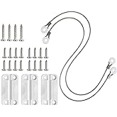 Cooler Hinges and Lid Straps Replacement Set for Igloo, Includes 3 Cooler Hinges, 2 Heavy Duty 14 Inch Stainless Steel Lid Straps, and 20 Screws