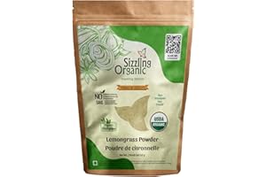 Sizzling Organic Lemongrass Powder – 100% Pure, Non-Irradiated, No Preservatives – Ideal for Teas, Soups, Curries & Marinades