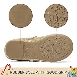 K KomForme Girl's Ballet Flats Non-Slip Soft Mary