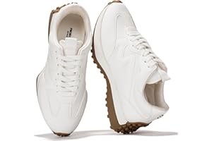 Project Cloud Trendy Sneakers for Women - Memory Foam and Non-Slip Comfortable Casual Ladies Shoes for Womens Fashion Sneakers - Lightweight Lace-up Shoes (Lecco)