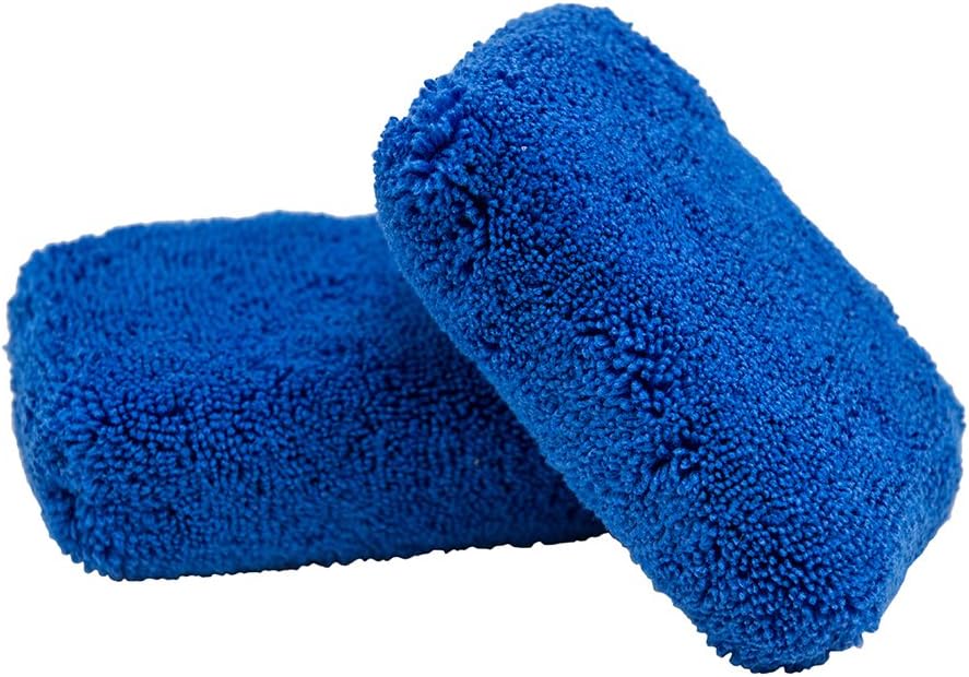 Chemical Guys MIC29602 Monster Fluff Exterior Premium Microfiber Applicator, Blue (Pack of 2)
