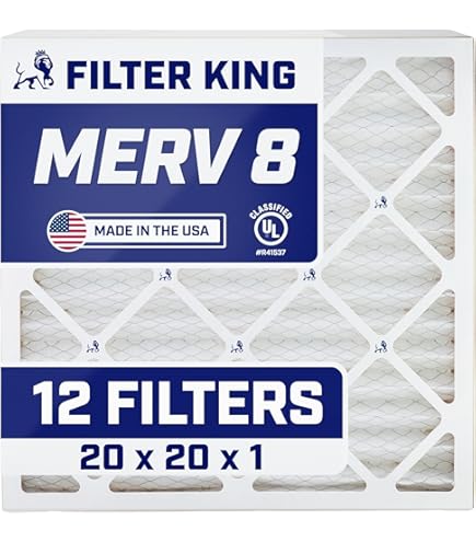Filter King 7.5x7.5x1 Air Filter | 4-PACK | MERV 8 HVAC Pleated A