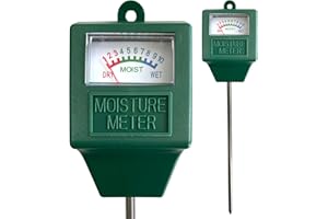 SOONKODA Soil Moisture Meter,Soil Tester Kit for House Potted Plants Care,Garden,Lawn,Indoor Outdoor seedlings,Soil Hygrometer Moisture Reader Sensor Probe No Battery Required