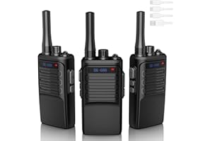 BUKEWIT Walkie Talkies Long Range 3Pcs,Walkie Talkies for Adults Long Range,Rechargeable Two Way Radio,16 Channels Radios wit