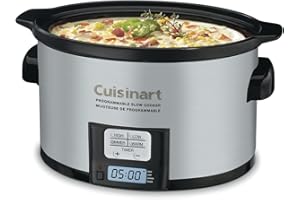 Cuisinart 3.5 Quart Programmable Slow Cooker, 4 Cooking Modes, Dishwasher-Safe Pot and Lid (PSC-350C)
