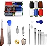 Big Eye Steel Sewing Needles Kit,Include Stainless Steel Sewing Needles,Sewings Thread,Threading Needles,Suture Remover and Storage Box,for DIY Crafting Kit,Embroidery,Quilting and Repair (39 Pc)