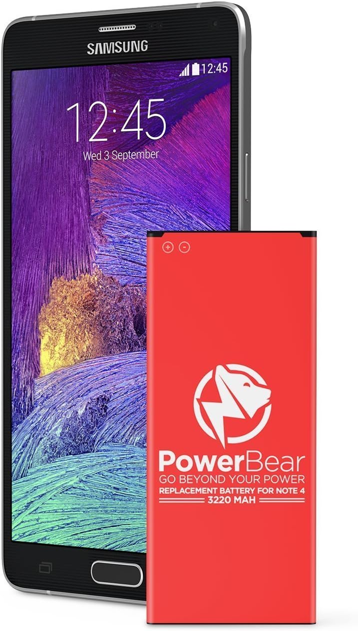 PowerBear Note 4 Battery [3220 mAh] Lithium Ion Replacement Battery