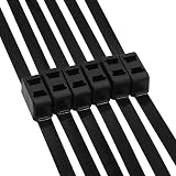 Tuokay Black Nylon Zip Ties 69CM x 1.1CM 90KG Tensile Strength Double Locking view 5