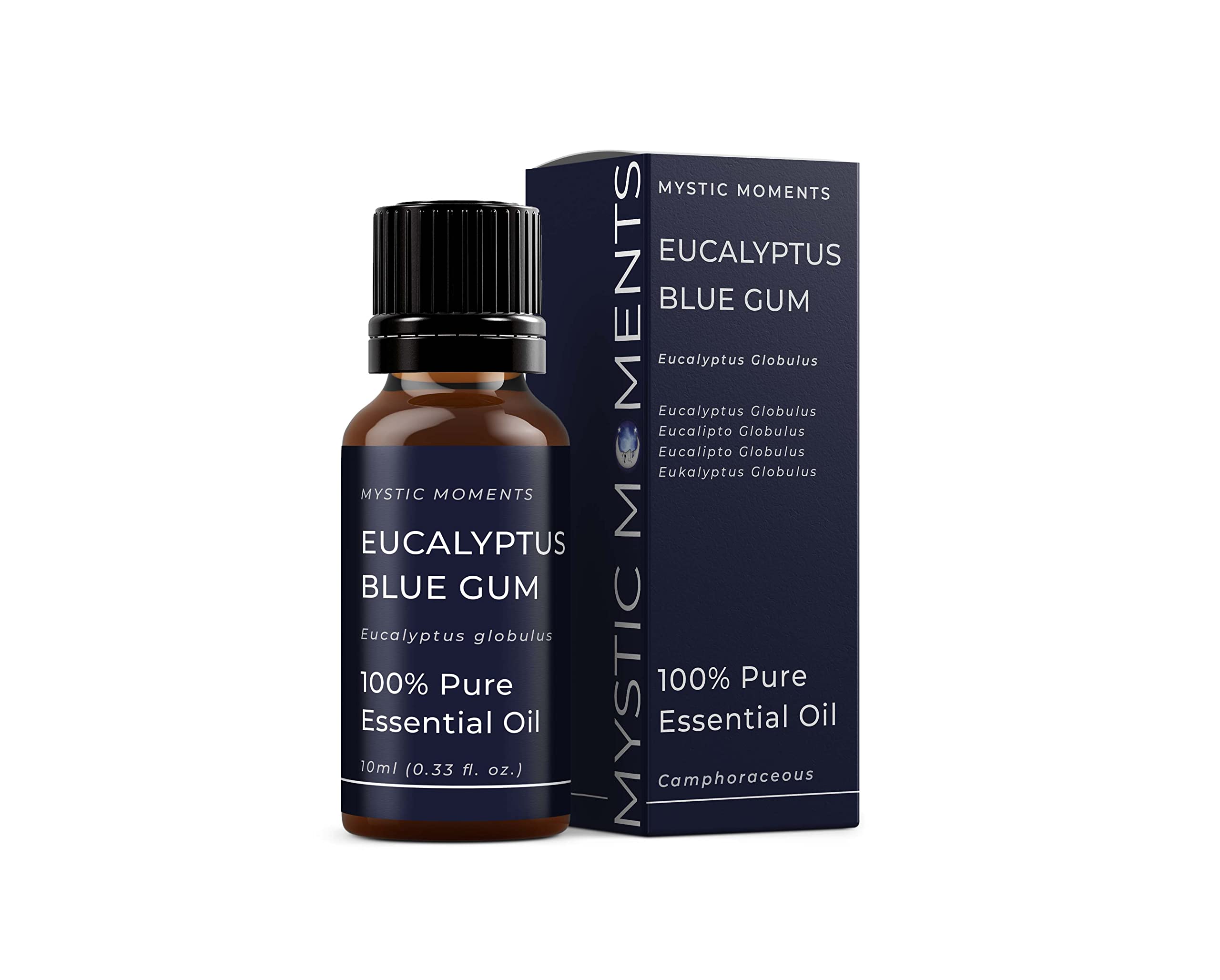 Mystic Moments | Eucalyptus Blue Gum Essential Oil 10ml | Eucalyptus Globulus | Fresh, Clean & Camphoraceous Aroma for Diffusers & Craft Blends