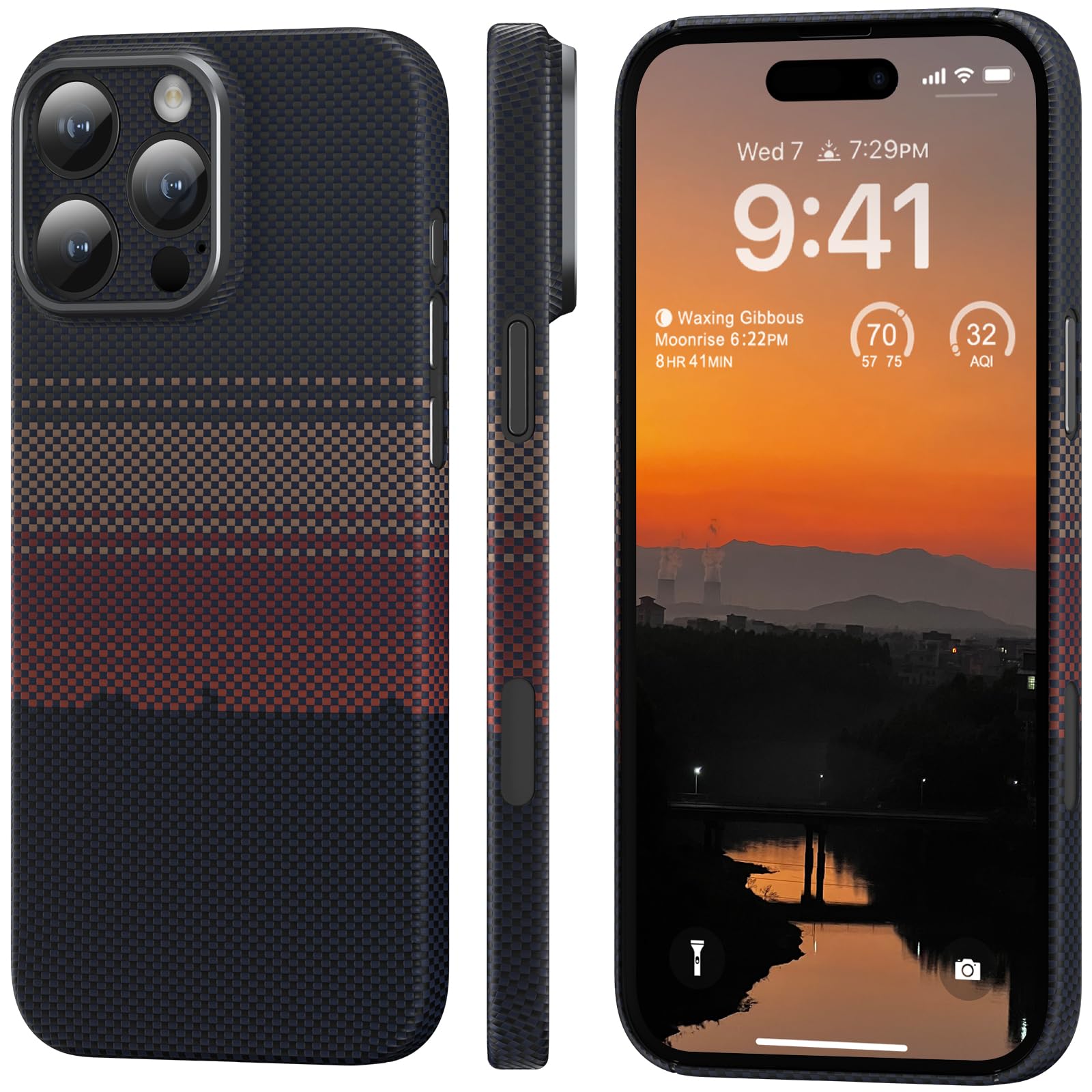 memumi Aramid Fiber for iPhone 16 Pro Case, [NO-case Feeling] Durable Sturdy Aramid Fiber with 0.5mm Slim Case for iPhone 16 Pro Thin and Minimalist Design