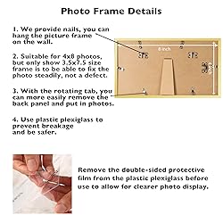JCJMY 4x8 Picture Frame Gold for Wall Hanging or