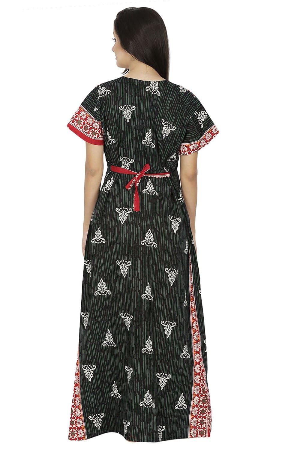 secret wish women's cotton nighty, nightdress (free size)