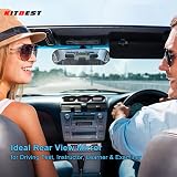 Kitbest Rear View Mirror for Driving Test and Learner Drivers 220 x 64mm view 2
