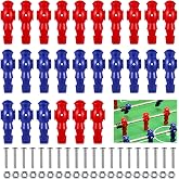 OMISTAR 26 Pcs Foosball Men, Resin Foosball Replacement Parts, Table Soccer Player Set for Tournament Foosball, 13 Red and 13 Blue