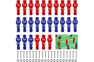 OMISTAR 26 Pcs Foosball Men, Resin Foosball Replacement Parts, Table Soccer Player Set for Tournament Foosball, 13 Red and 13