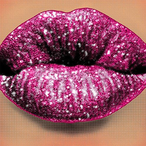 LIPSTICK GLITTER PINK POP ART