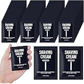 Travel Shaving Cream Bulk for Men 8ml/0.28fl oz,Disposable Shaving Cream in Bulk Individual Travel Shave Cream for Hotel Homeless Charity Home Nursing (Jasmine,Pack of 50)