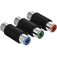 Cmple 3-RCA Jacks to 3-RCA Jacks Coupler Jointer RGB Female to Female 3-RCA Adapter Extension AV Audio Video Adapter