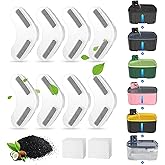 Kenida Dog Water Fountain Filters - 8 Packs Replacement Filters & 2 Sponges for Large Dog Fountain, Wireless