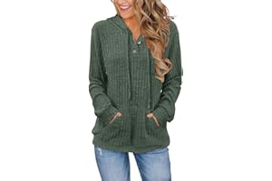 JomeDesign Womens Sweaters Fall Long Sleeve Hoodie Laides Sweatshirts Loose Casual Fashion Clothes S-2XL