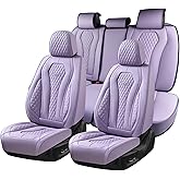Coverado Car Seat Covers Full Set, Purple Seat Covers, Automotive Car Seat Cover, Car Seat Cushion, Car Seat Covers Front Seats Back Seat Covers, Car Seat Protector Universal Fit Most Cars