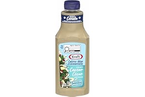 Kraft Calorie-Wise Creamy Caesar Salad Dressing, 425 mL Bottle (Pack of 10)