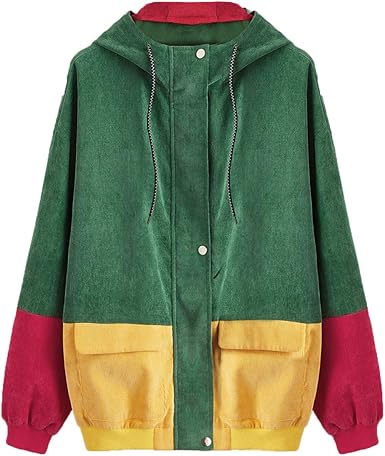 oversized hooded windbreaker jacket