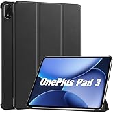 ProCase Slim Case for OnePlus Pad 3 13.2" 2025, Stand Cover -Black | Foldable PU Leather Hard Shell Stand Cover, Compatible for OnePlus Pad 3 13.2 inch 2025 &amp; OnePlus Stylo 2 Stylus