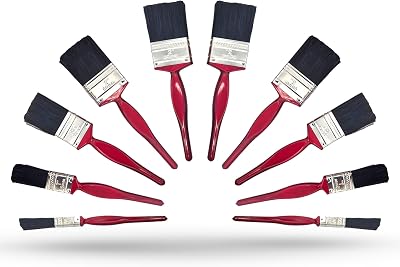 ZYBUX Professional Paint Brushes Set 10 Piece Synthetic Hair Studio Craft