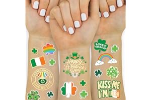 xo, Fetti St Patricks Day Decorations Tattoos - 50 styles | Shamrock Supplies, Kiss Me I'm Irish Party, Leprechauns