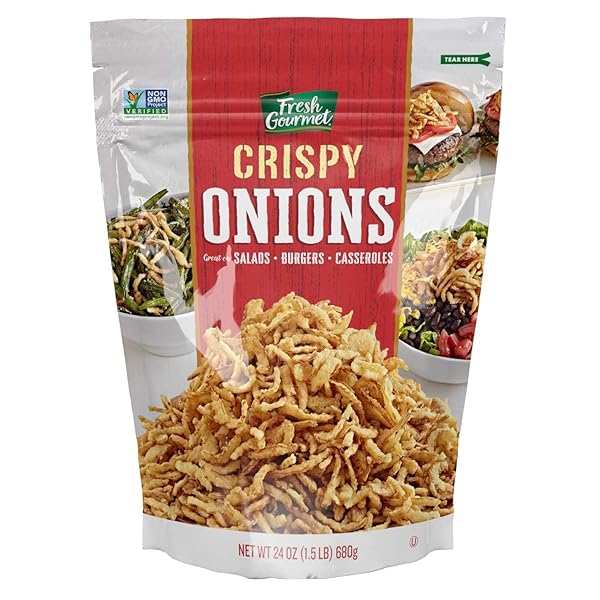 FRESH GOURMET LIGHTLY SALTED CRISPY ONION, 24 OUNCE — 6 PER CASE.