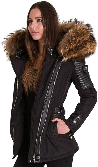 doudoune fourrure veritable