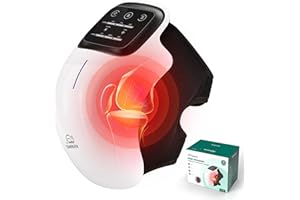 Snailax Cordless Knee Massager with Heat, Knee Support massager for Knee, 3 Vibration Modes & 3 Heating Levels, Birthday Gift