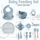 o'doe 17-Piece Baby Led Weaning Feeding Set Blue V2 Silicone Spoons view 7