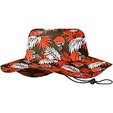 NFL Team Logo Floral Sport Outdoor Sun Bucket Boonie Hat