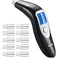 Portable Breath Ketone Meter, Professional Digital Ketone Breath Analyzer Tracing Ketosis Status with 10 Mouthpieces for Testing Ketosis