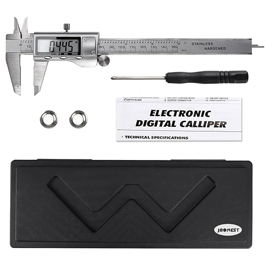 Digitale Schieblehre, J-Bonest Elektronisch Messschieber 150mm / 6-Zoll Hochpräzise Messschieber IP 54 aus Edelstahl