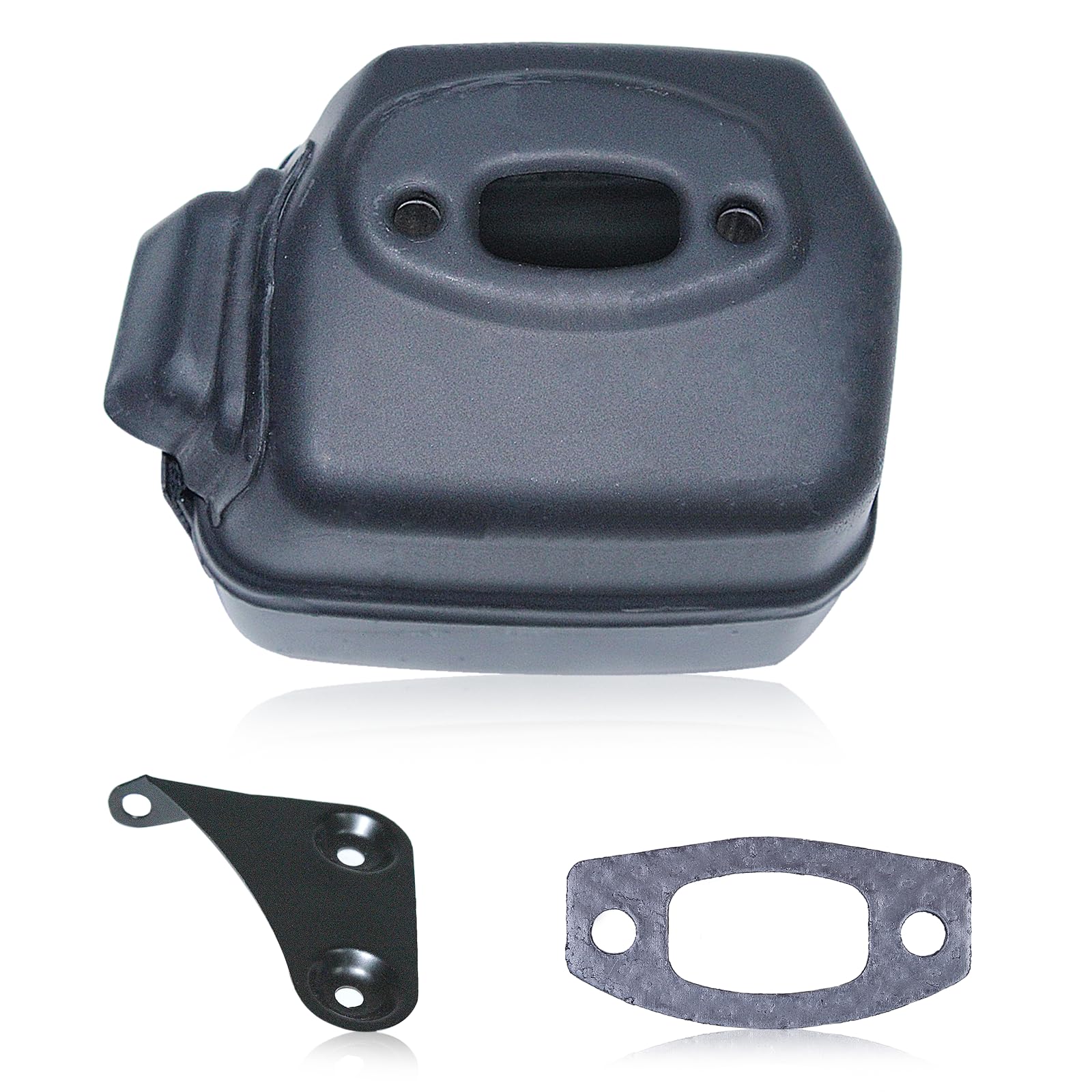 Haishine Exhaust Muffler Bracket Gasket Kit Fit for Husqvarna 50 51 55 Rancher # 501 76 66 05