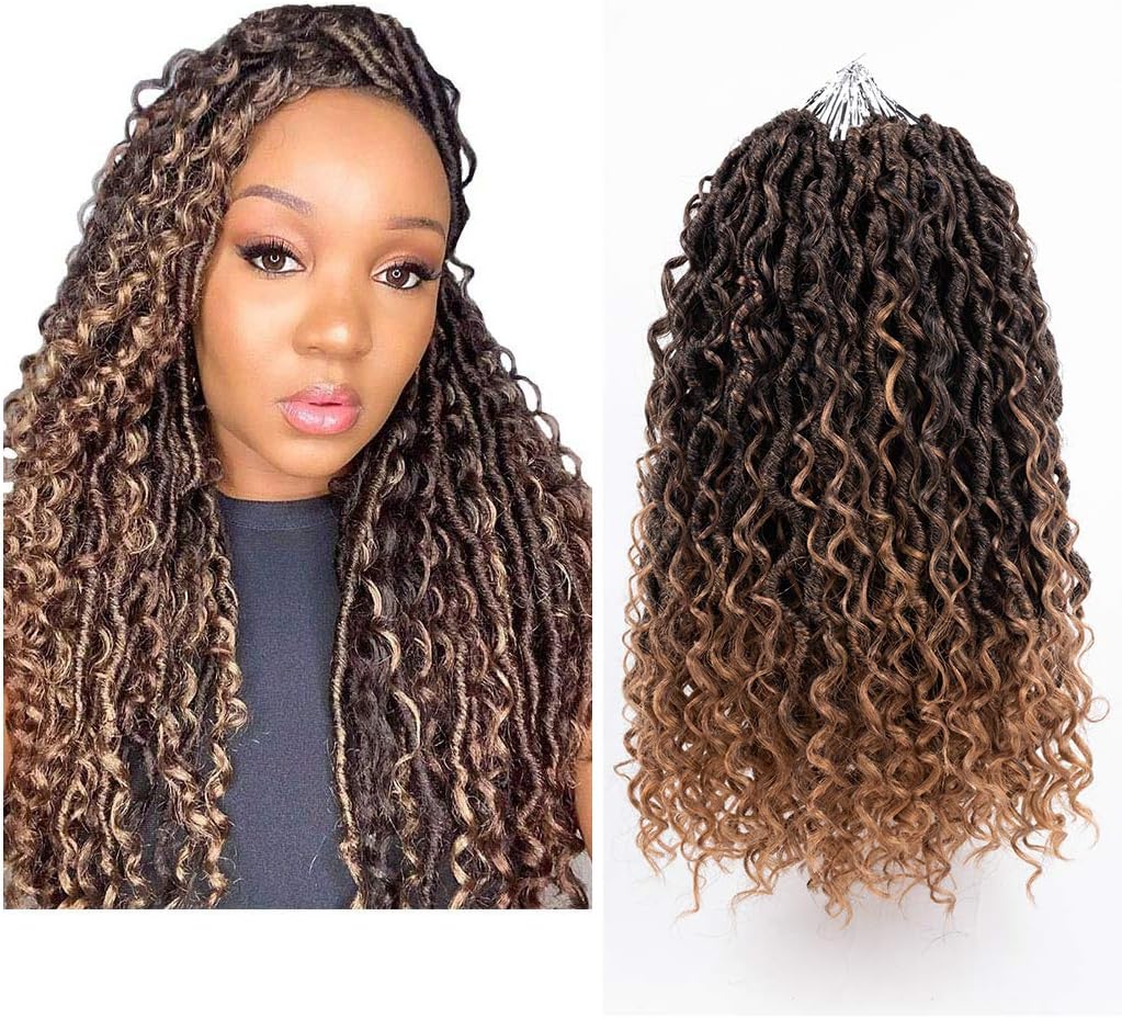 6Packs New Goddess Locs Crochet Hair 14 Inch River Locs Boho Hippie ...