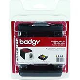 Badgy Color Ribbon and Cards Kit for 100 Prints - Badgy100 and Badgy200 Compatible