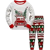 Little Boys Girls Christmas Pajamas Sets for Toddler 100% Cotton Dinosaur Starry Sleepwear Long Sleeve 2 pcs kids Clothes Pjs