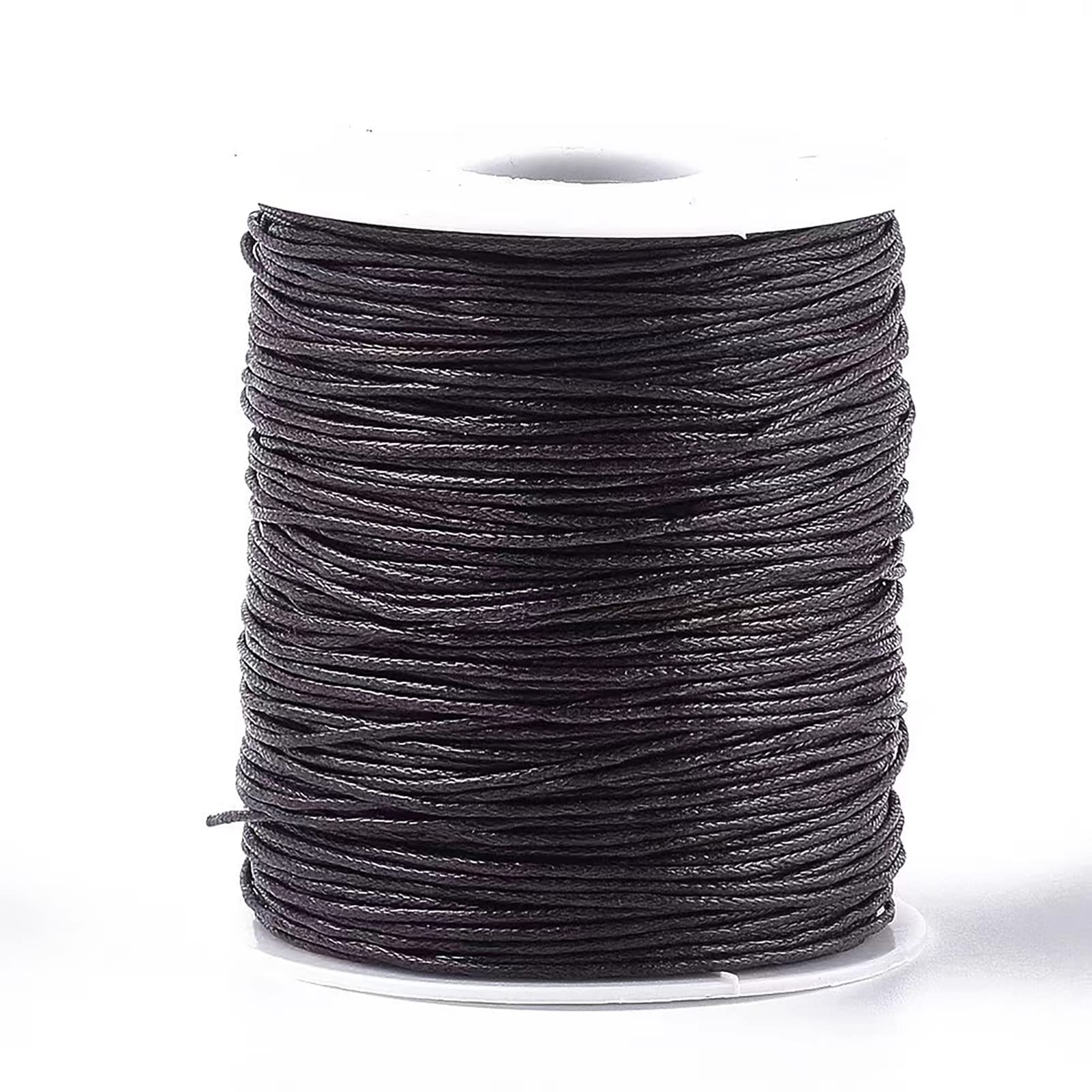 100 Yards Waxed Cotton Cord Thread 1mm Wax-Coated Beading String Rope for Necklace Bracelet Braided Jewelry Making Leather Sewing Macrame Vase Decor