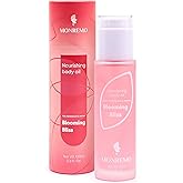 MONREMO Nourishing Body Oil | Hydrating Squalane, Sweet Almond, Rose, Sandalwood & Jasmine Extracts, Apricot Kernel, Safflower & Castor Oils, Fast-Absorbing Moisturizer for Dry Skin, After Shower Care